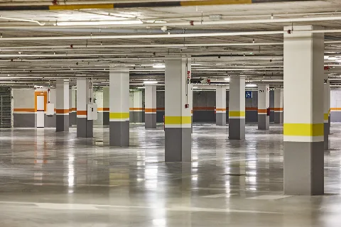 Underground car park cleaning