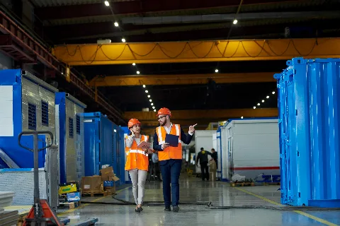Construction Container Cleaning